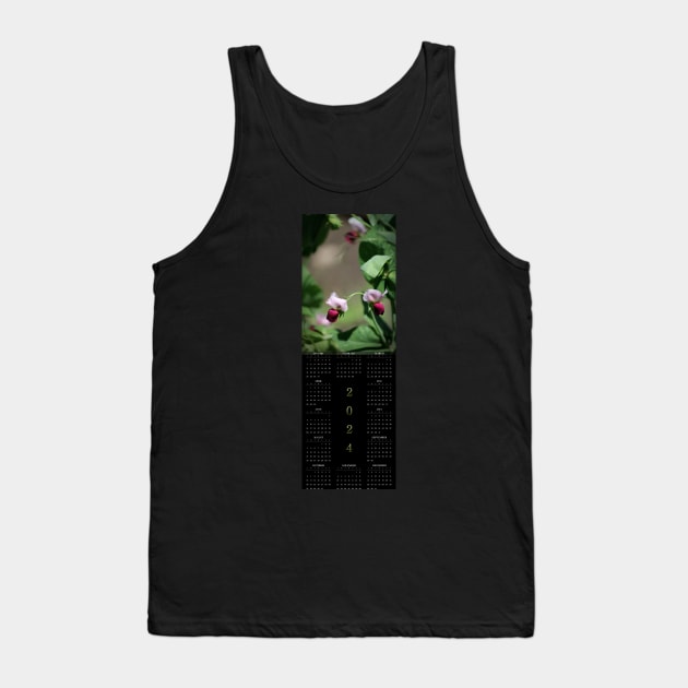 Sweet Pea Blossoms • 2024 Year-at-a-glance Calendar Tank Top by photoclique